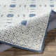 Matthew Ikat Hand Tufted Wool Navy/Cream/Ice Blue Area Rug
