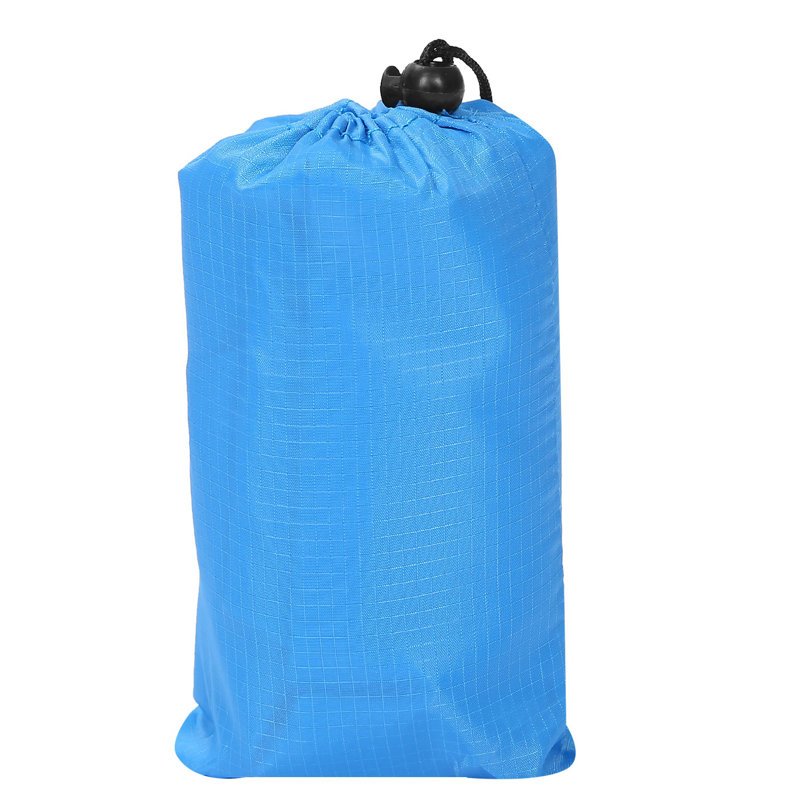 Couverture de plage portable 4,6 x 6,6 po imperméable et pliable pour tapis de pique-nique pour le camping, Bleu