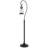 60W Terni floor lamp with bubbled glass and rocker switch on pole