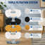 Ensemble de 12 filtres de rechange à triple filtration pour fontaines pour animaux de compagnie, offerts en trois tailles : 95 oz/2,8 L, 67 oz/2 L et 135 oz/4 L.