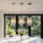 3 Pack 5.1" Chrome Crystal Bead Strand Chandeliers, Modern Drum Mini Pendant Light