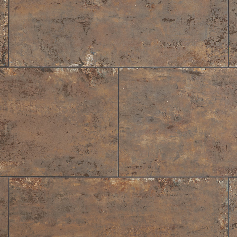 Mantis 11.81 in. x 23.62 in. Matte Porcelain Concrete Look Floor and Wall Tile (13.55 Sq. Ft./Case), Copper