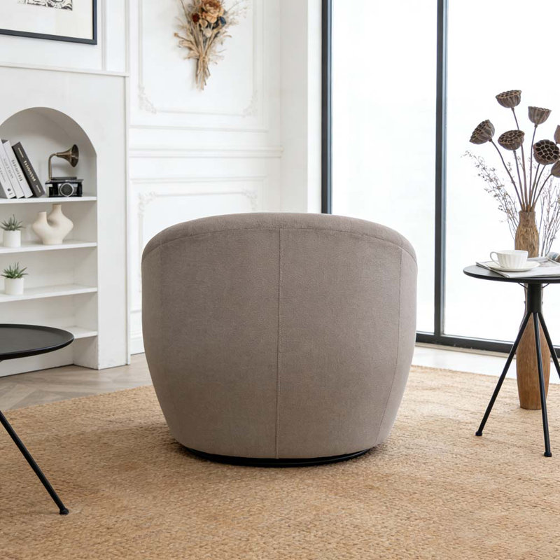 Fauteuil demi-tonneau Modern, Gris
