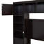 Lit double en bois avec armoire et tablette tout-en-un-112674736