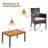 Nadkar Rectangular 6 - Person 59" Long Dining Set with Cushions