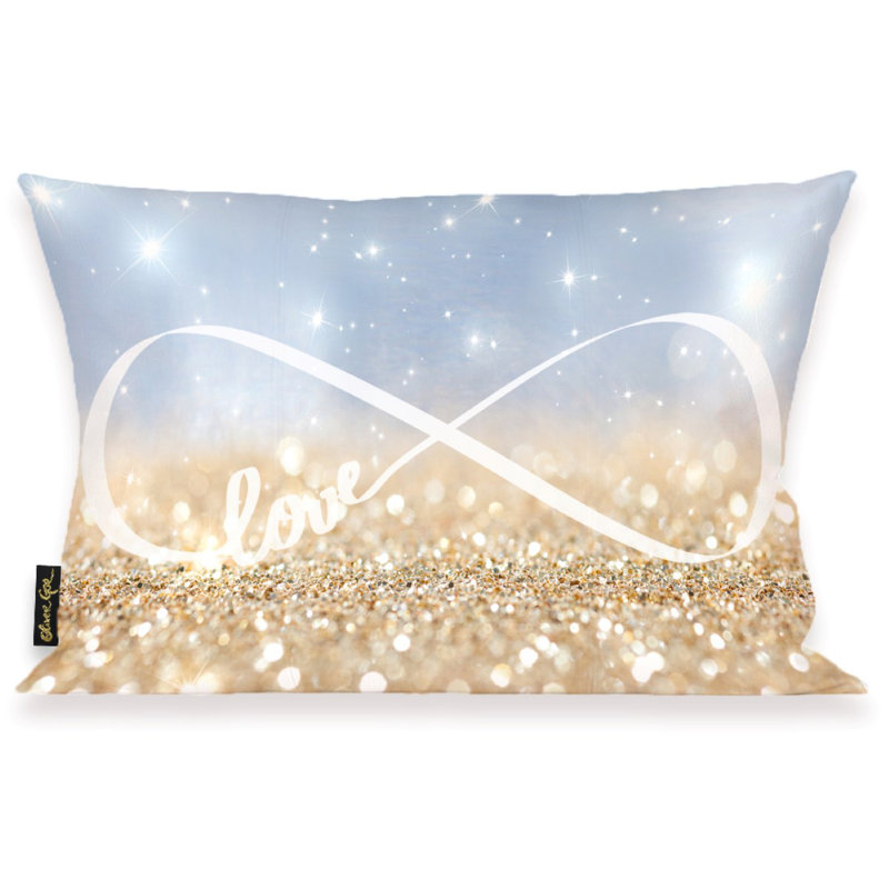 Coussin lombaire à motif d'amour infini Oliver Gal Home