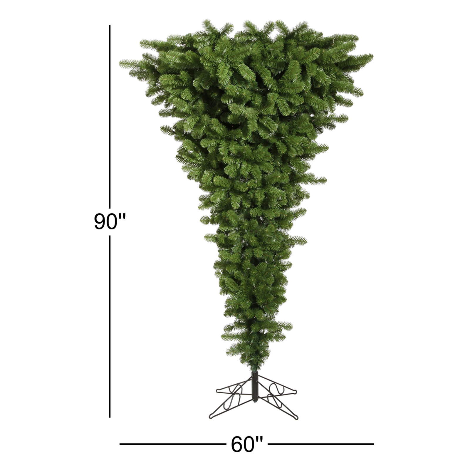 Artificial Pine Christmas Tree, Pre-Lit, 7.5'