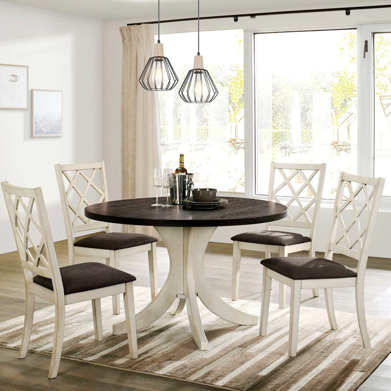 Ensemble de 2 chaises avec dossier au design unique et chaise de salle à manger pour la salle à manger
