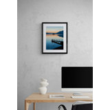 Lake District, Jetty At Sunset, England Print by Frank Peters