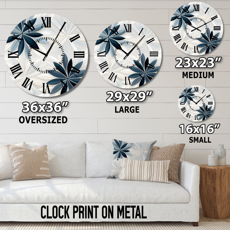 Horloge murale Nordic Tranquility, Surdimensionné