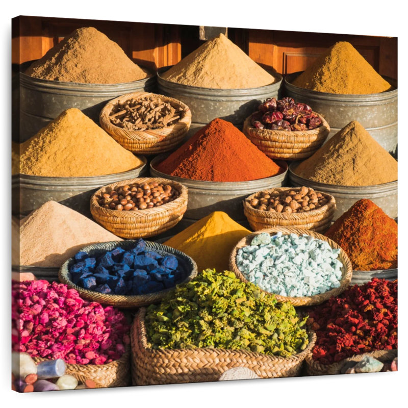 Yarlin Marrakesh Market Spices, 33" H x 33" W