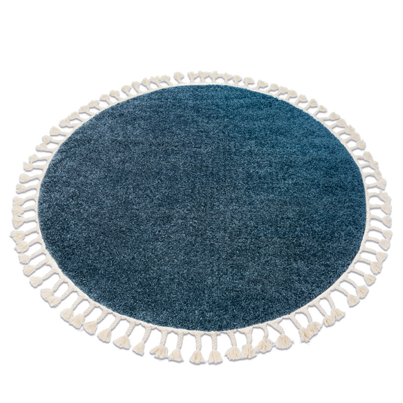 Round Winfree Solid Colour Area Rug, Round 120cm