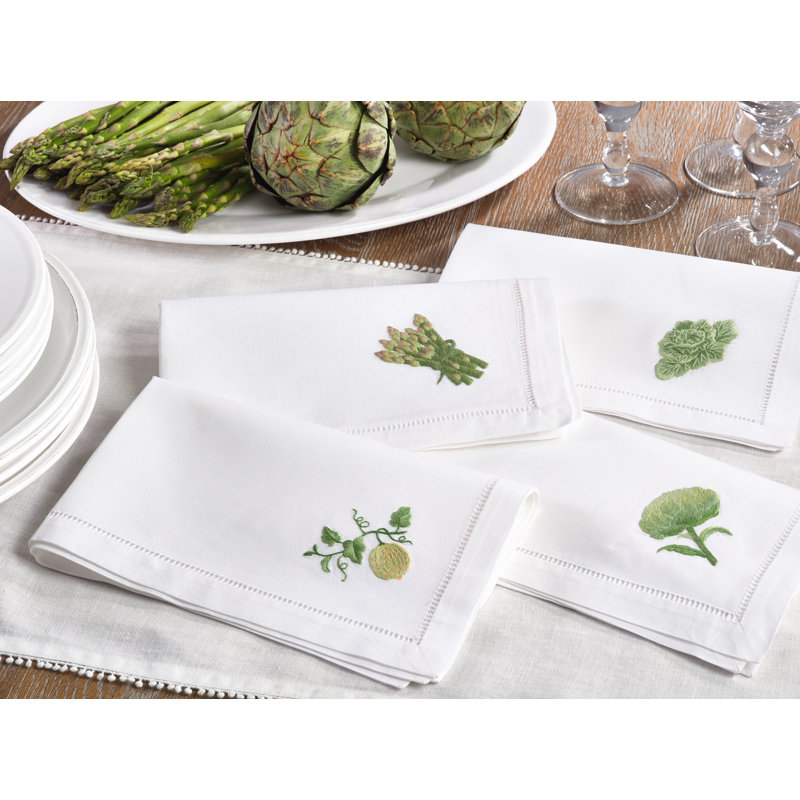 Largay Cotton Embroidered Square Napkin