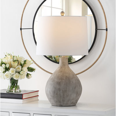 Lampe de table grise 26,25 po Ura