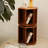 Walnut Modern Solid wood rotating bookshelf