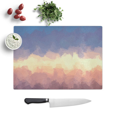 Tempered Glass Cloud Chopping Board