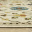 Tapis oriental en polypropylène tissé à la machine ivoire / or / orange-811255086