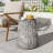Outdoor Cleme Carved Side Table, Brown-183496434