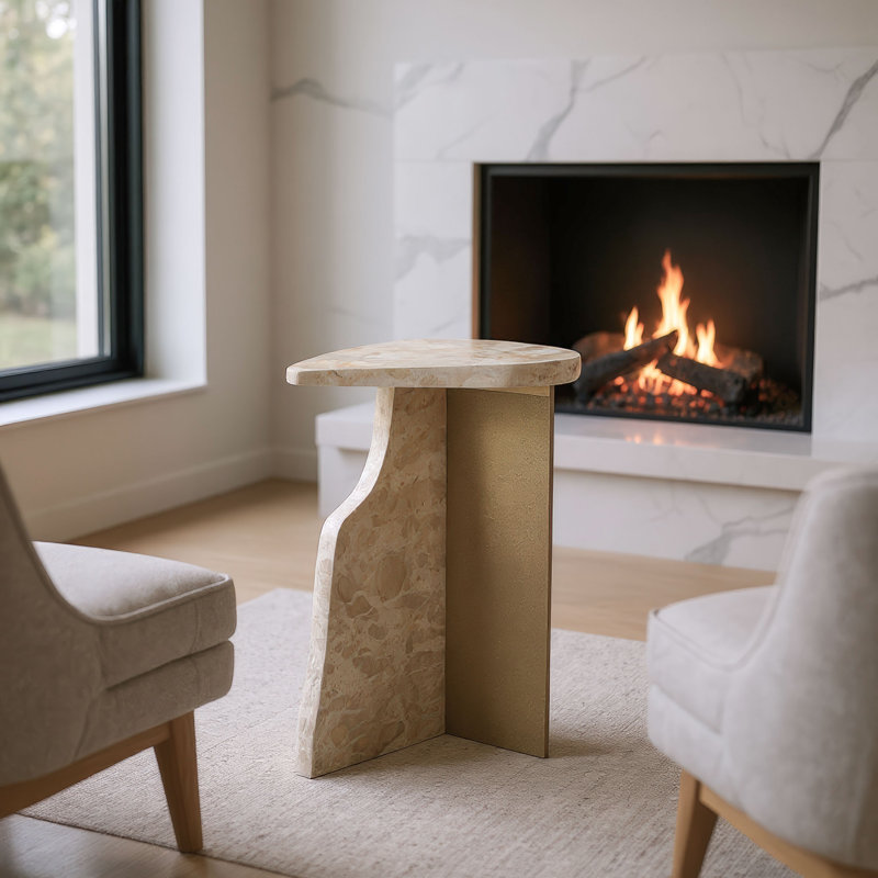 Table d'appoint Surya, Beige