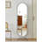 Modern Minimalist Arched Iron Frame Full-Body Mirror That Can Rotate