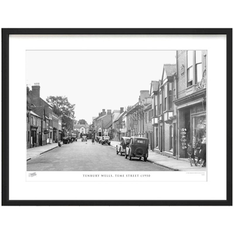 Tenbury Wells, Teme Street C1950 by Francis Frith - Single Picture Frame Print, 45cm H x 60cm W x 2.3cm D