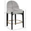 Tabouret de comptoir rembourré en tissu Maud-121555370