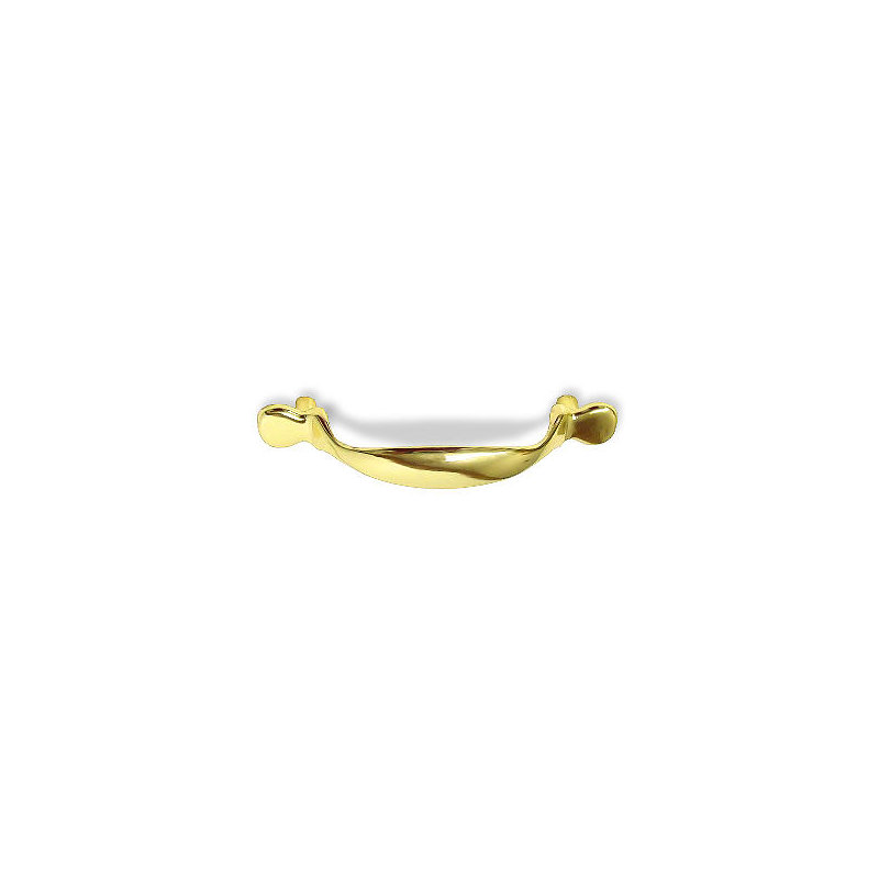 (5 Pack) Square Ends Pull Polished Brass