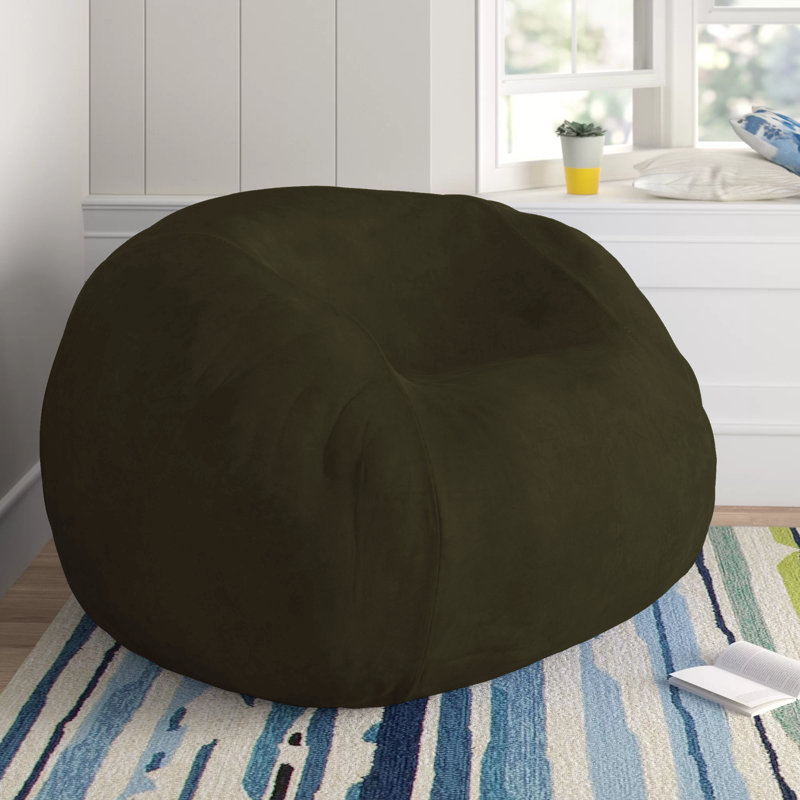 Bean Bag Chair: Giant 5' Shredded Memory Foam Filled Furniture Bean Bag with Removable and Machine Washable Cover - Big Bean Bag Sofa Lounger with Soft Micro Fiber Cover - Multiple Colors and Fabrics