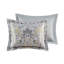 Housse de couette en coton gris très grand avec tissus et literie 5 pièces pour lit-117581397