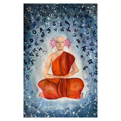 La beauté de l'écoute | Couleur de l'affiche sur toile | Par Samridhi Agarwal