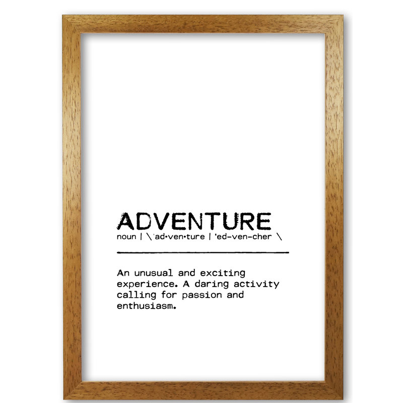Adventure Experience - Print, Wrapped Canvas, 42cm H x 29.7cm W x 4cm D