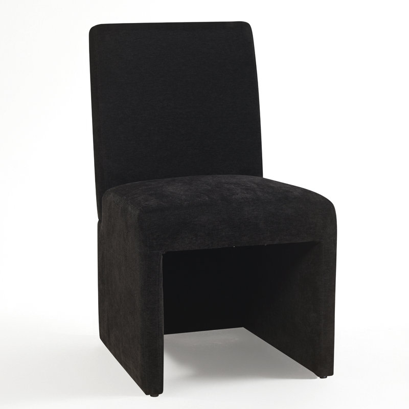 Chaises de salle à manger rembourrées Luxe, Noir
