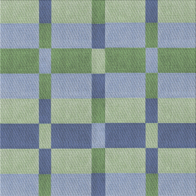Tapis gris/bleu marine à motifs, Carré 5 pi