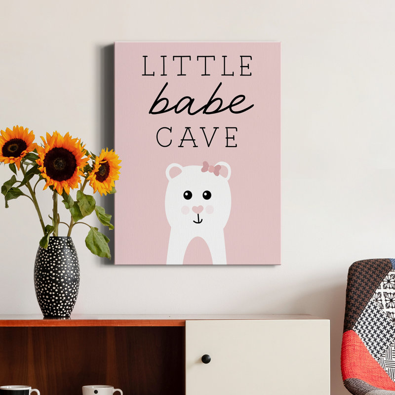 «Little Babe Cave» par Natalie Carpentieri, reproduction d'art textuel sur toile tendue, H 20 po x l 16 po x P 1 po