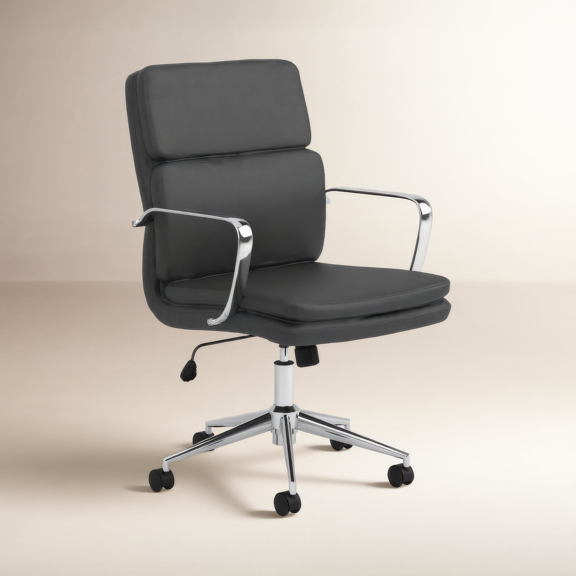 Rusanka Swivel Office Chair, 21", Black
