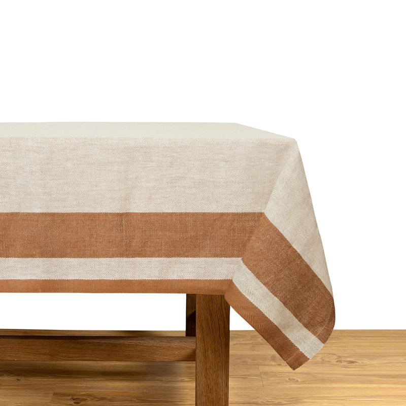 Nappe de Gordes, 70 x 70, Naturel, tabac