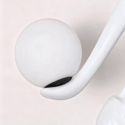 Lampe sur pied de chambre moderne en résine