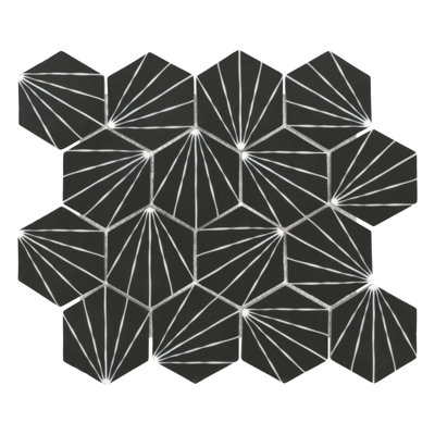 Carrelage mosaïque mural 11,8 po x 10,2 po Art Deco
