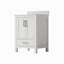 Meuble-lavabo simple 24 po Aura avec plateau et dosseret en marbre d'ingénierie à surface solide Aura-865691571