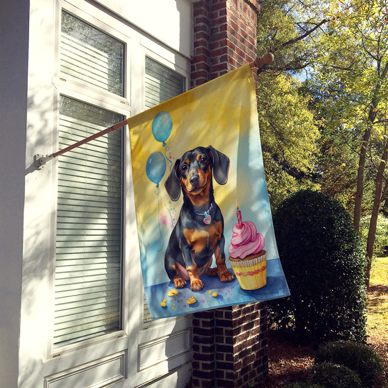 Drapeau «Happy Birthday House», Teckel