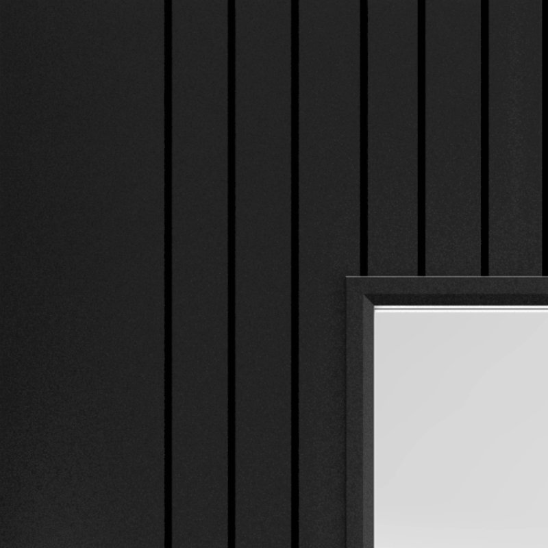 Aria Internal Door, 61cm W x 198.1cm H, Black