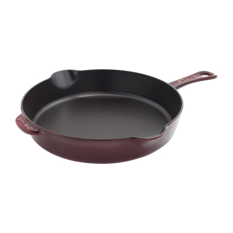 STAUB CAST IRON - 11-INCH DEEP FRYING PAN