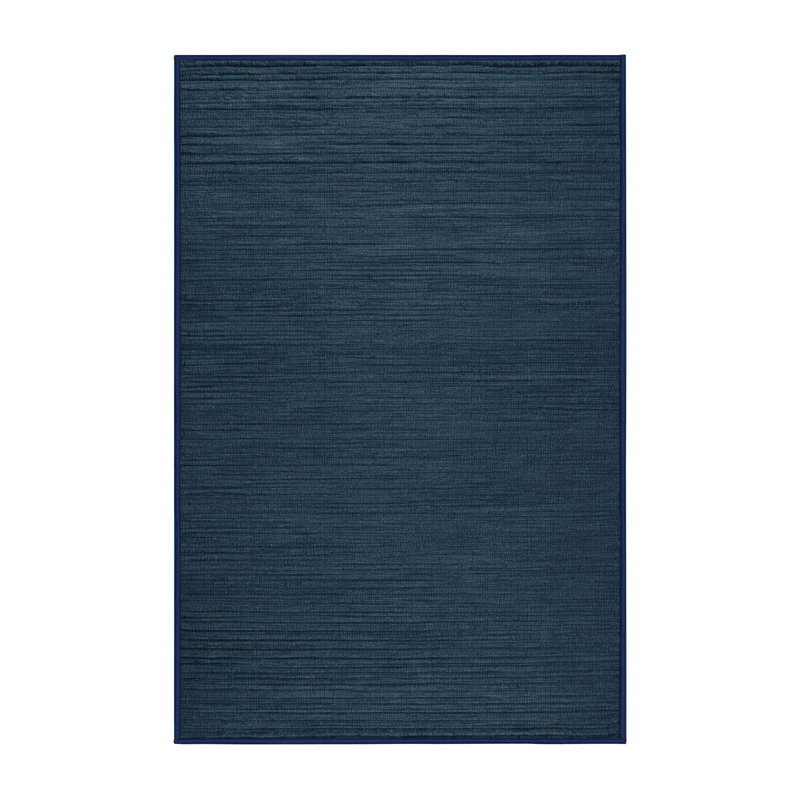 Machine Washable Solid Gray Area Rug, Rectangle 8' x 12'