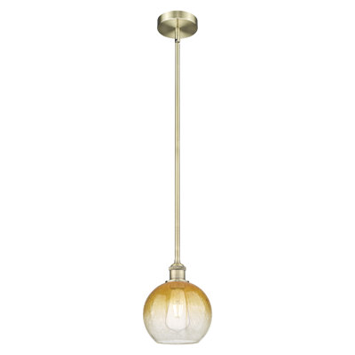 Edison - Brookhaven Globe - Mini-luminaire suspendu avec tige 8 po 1 lumière