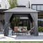 10 pi. L 10 pi. D Pavillon de jardin en acier-111986166