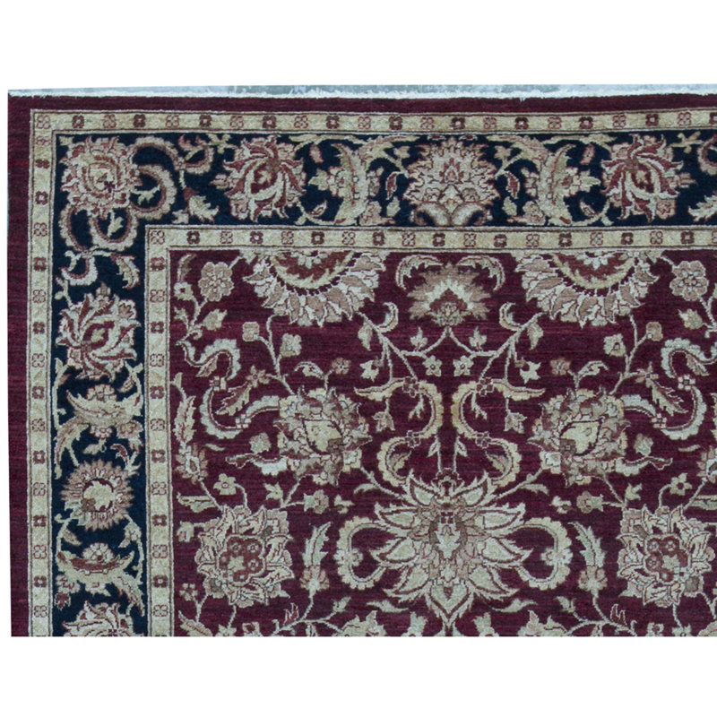Sultanabad Wool Oriental Area Rug in Red/Navy/Beige