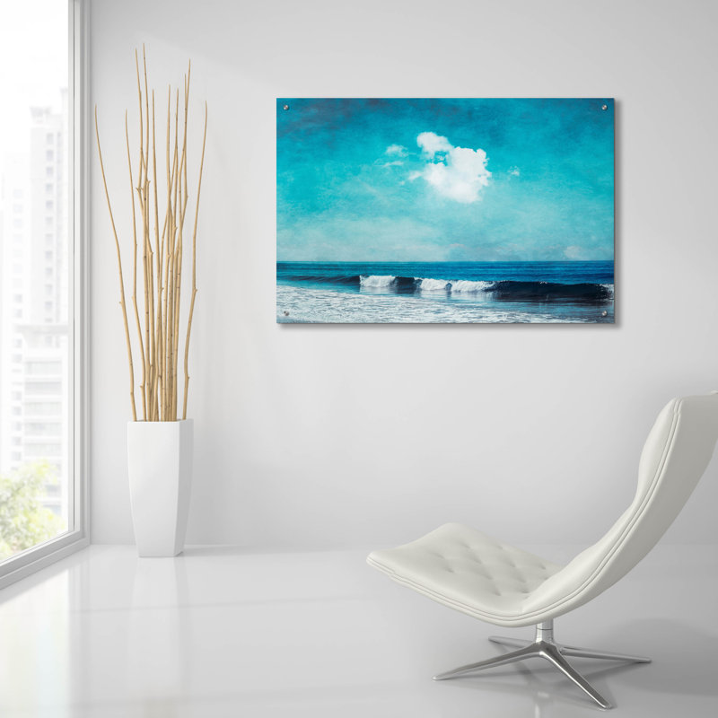 Art mural en verre Rosecliff Heights, H 24 po x l 36 po x P 0,2 cm