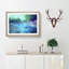 Aurora Borealis at Night in Abstract - Picture Frame Graphic Art Print-55686883-55686884