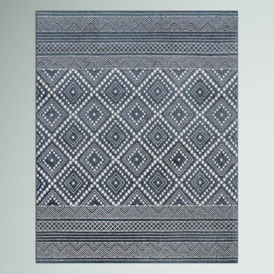 Tapis bleu Boney Southwestern