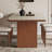 Retro light luxury rectangular dining table set-104024845